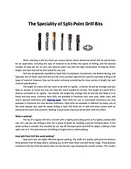 The Speciality of Split-Point Drill Bits by MK Industrial - Issuu