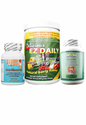 1 Month Pack - EZ Slimmer Light with Green Energy Drink Powder and Whole Body Colon Cleanse