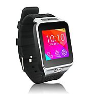 Palm Stream® S29 smart watch phone Bluetooth Android FM Radio GSM GPS New Wrist Blac Hot Sale Silver