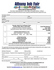 Albany Job fair Registration Form
