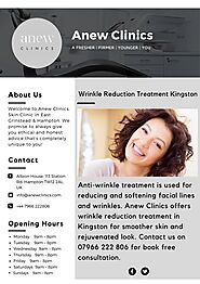 Wrinkle Reduction Treatment Kingston