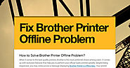 How to Solve Brother Printer Offline Problem?