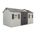 Lifetime 6446 15-by-8 Foot Outdoor Storage Shed with Shutters, Windows, and Skylights