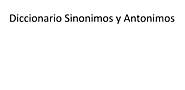 Sinónimos y Antónimos Offline - Apps on Google Play