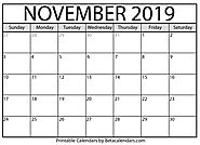 November 2021 Calendar - Beta Calendars