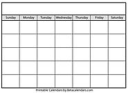 Blank Calendar - Beta Calendars