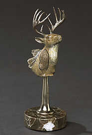 Deer Head Decor | Deer Head Mount | Bronze Deer Head | Barry Stein