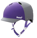 BERN Lenox Summer EPS 2-Tone Matte Helmet (Grey/Purple, Small)