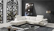 Gio Top Grain Leather Sectional Sofa by Creative Furniture
