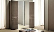 Contemporary Monaco 4-Door Wardrobe by Alf Da Fre