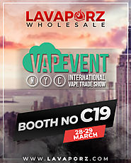 VISIT US TODAY @ VAPEVENT NYC VAPE TRADE SHOW! BOOTH NO C19