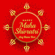 Shivratri Wishes Image With Name