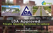 LDA approved private housing schemes in Lahore