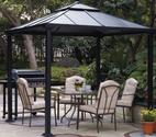 Gazebo. Pergola. Create An Inviting Gathering Space In Your Backyard With This 8 Foot Square Hardtop Gazebo. Durable ...