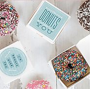 Custom Printed Small Donut Boxes Labeled with Your Brand Name