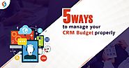5 ways to manage your CRM Budget properly| CRM Development Services