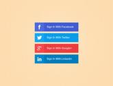 Creative Social Buttons - Web Design Hood