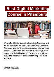 Learn Digital Marketing Course in Pitampura - PDF