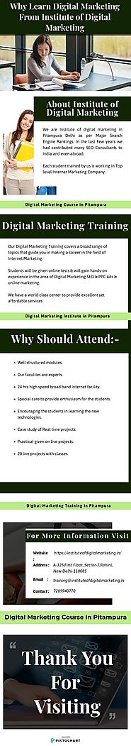 Why Learn Digital Marketing From Institute of Digital Marketing - Infographic