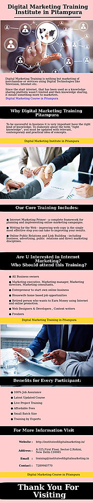 Digital Marketing Training in Pitampura - Infographic