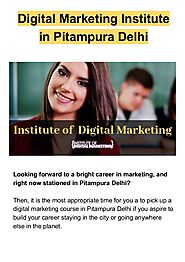 Digital Marketing Institute in Pitampura - PDF