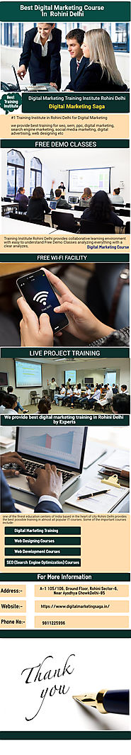 Best Digital Marketing Course In Rohini Delhi Infographic Template
