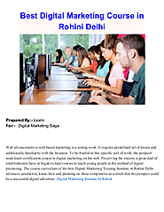 Digital Marketing Course in Rohini Delhi | edocr