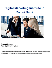 Digital Marketing Institute in Rohini | edocr