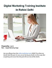 Digital Marketing Training Institute in Rohini