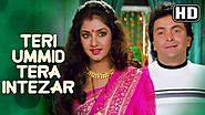 Teri Ummid Tera Intezar Karte Hai (HD) - Deewana Song - Rishi Kapoor - Divya Bharti - Filmigaane