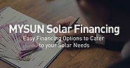 Solar Financing for Commercial, Industrial & Residential Solar Systems - MYSUN