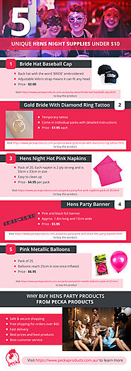 Hens Party Supplies You'll Love But Cost Less Than $10