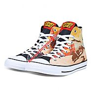 Converse Shoes Chuck Taylor All Star Looney Tunes Canvas High Top Beige