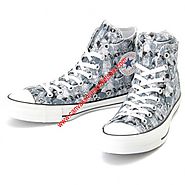 Converse Shoes x One Piece Chuck Taylor All Star 100th Anniversary Canvas High Top Grey