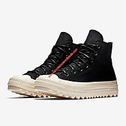 Converse Shoes Chuck Taylor All Star Lift Ripple OX Canvas High Top Black