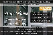 Best Business Window Lettering | 219signs.com