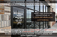 Best Custom Window Lettering | 219signs.com