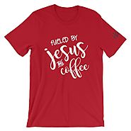 Fueled by Jesus and Coffee Short-Sleeve T-Shirt - Hildam Design Co