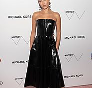 Haley Baldwin in a leather dress Alex Perry at a gala dinner in New York - Health,Beauty,Fashion,lifestyle,Fitness,Di...