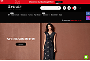 Buy Charlotte Printed Dress Online - Party Wear Dresses For Women | Avirate Fashions