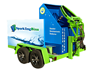 SB1 Single Bin Trailer - Wheelie Bin Cleaning Service - Dumpster Cleaning Business
