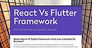 React Vs Flutter Framework | Smore Newsletters