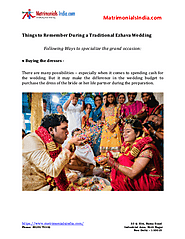 Things to Remember During a Traditional Ezhava Wedding