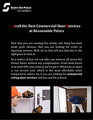 Top Commercial Door Services in Fort Worth | southerndockproducts