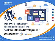 World Web Technology Recognized as one of the best WordPress Development company by Top Firms