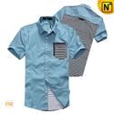 Short Sleeve Casual Dress Shirts for Men CW100328
