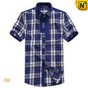 Mens Casual Short Sleeve Button up Shirts CW100317