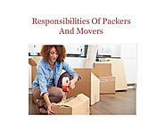 Responsibilities of packers and movers