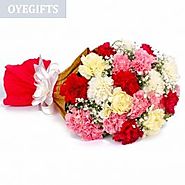 Multi Color Carnations Bouquet