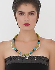 African Moon Palace - Handmade ornate statement rope necklace – YOONYQ